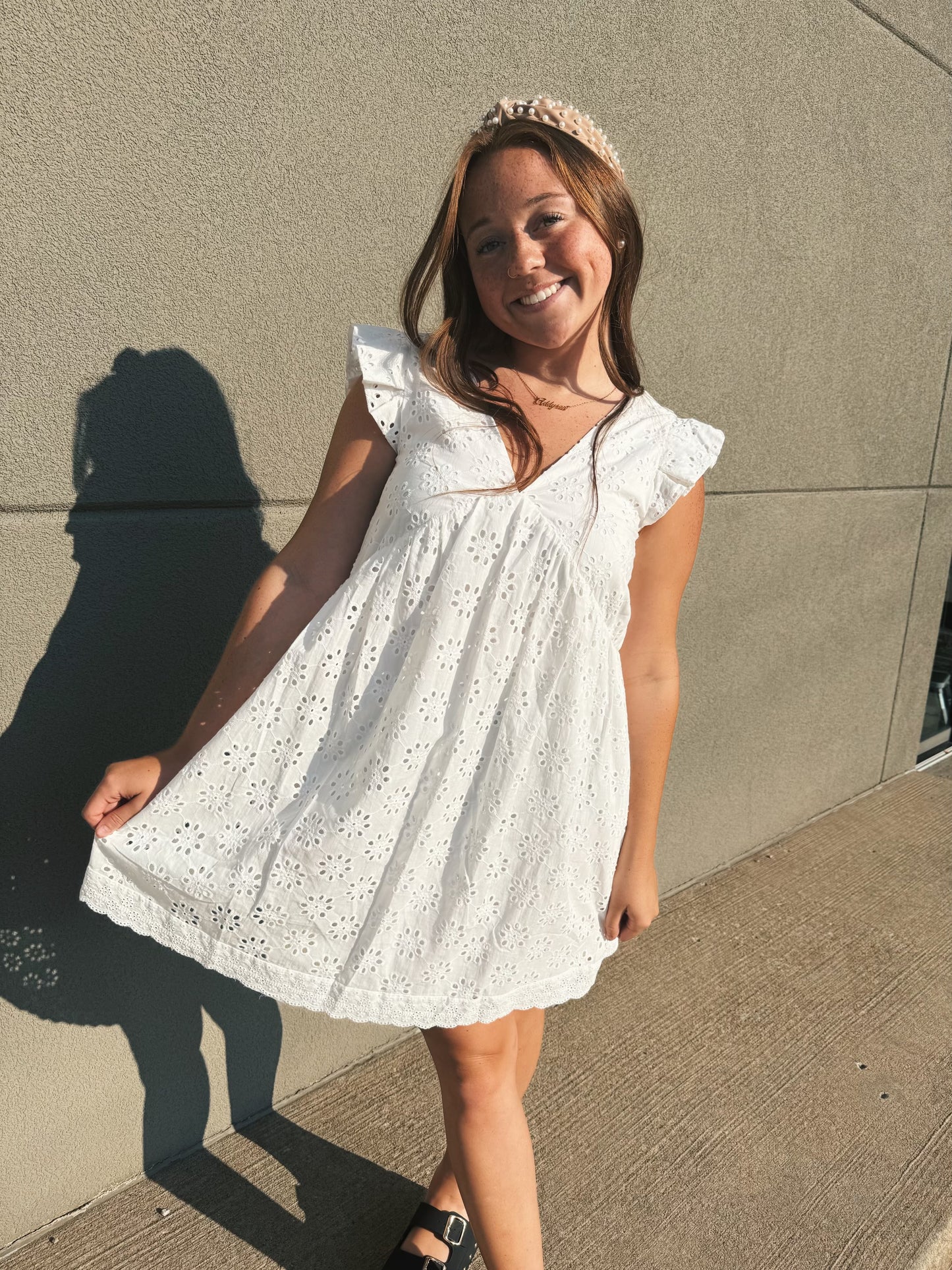 Lacey White Dress