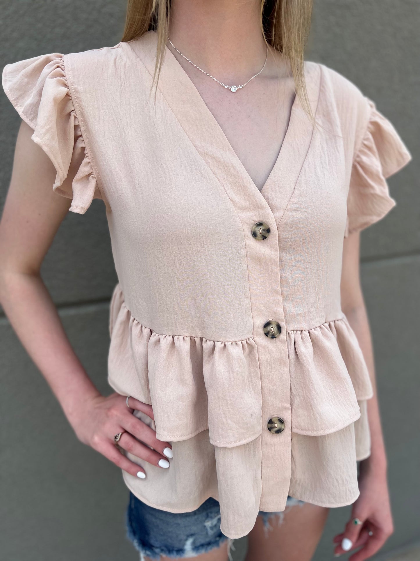 Ruffle Baby Doll Top