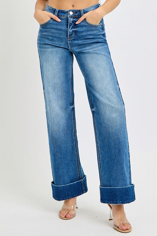 RISEN Wide-Cuffed Denim