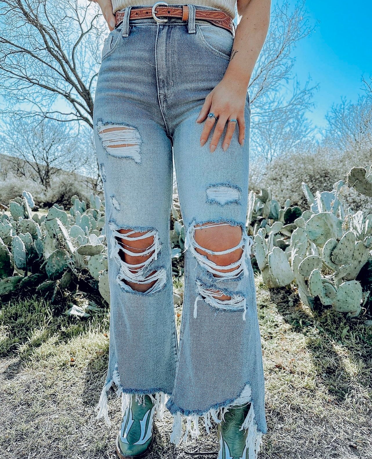 Destiny’s Distressed Denim