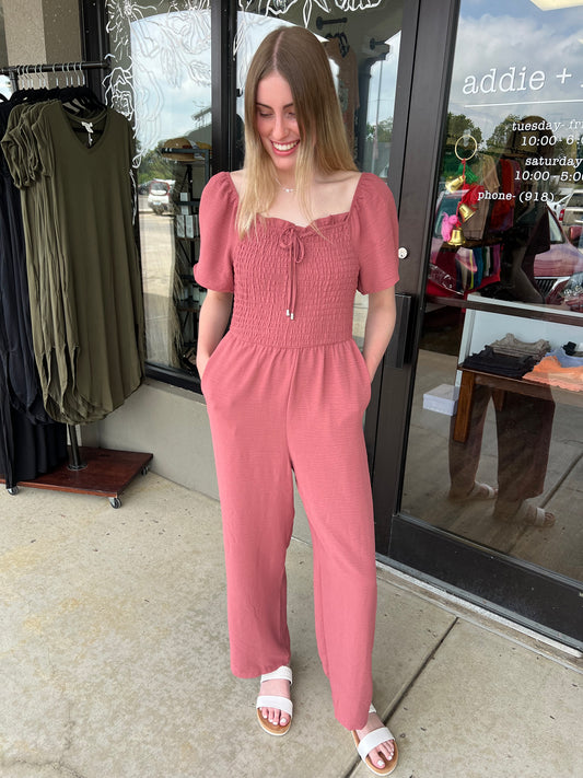 Blushin Babe Jumpsuit