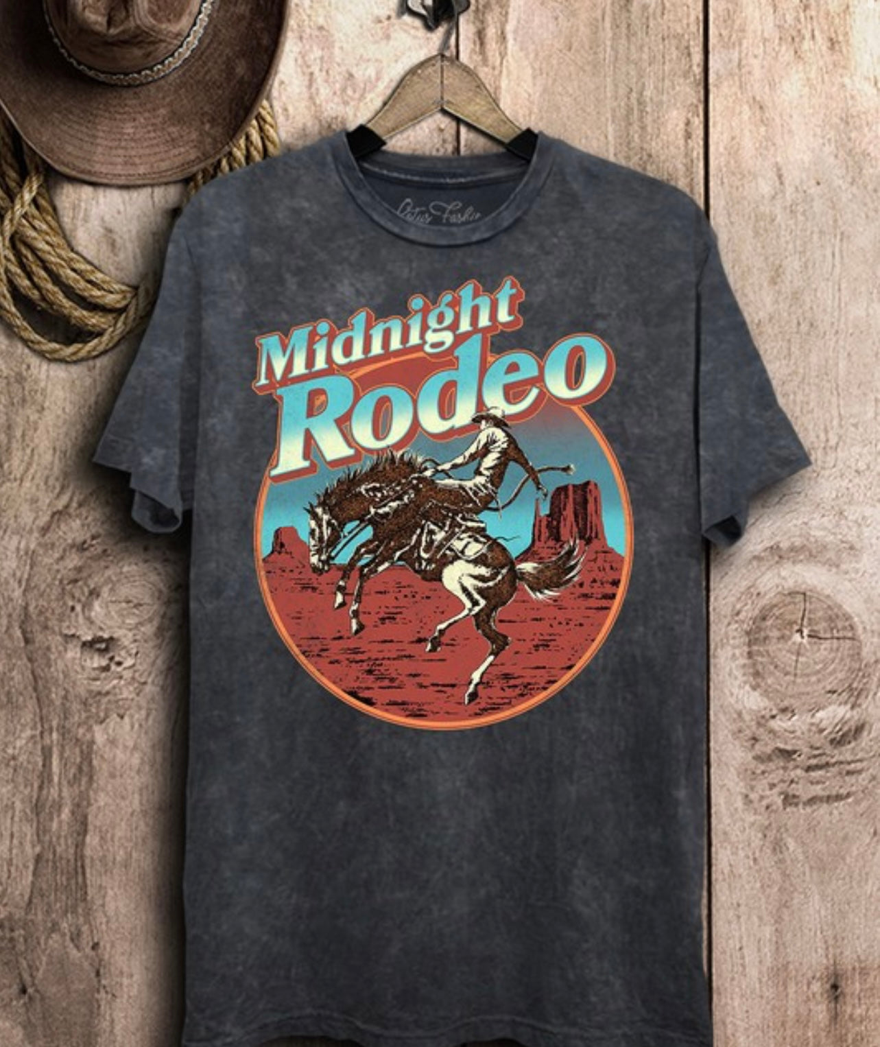 Midnight Rodeo Mineral Wash Tee