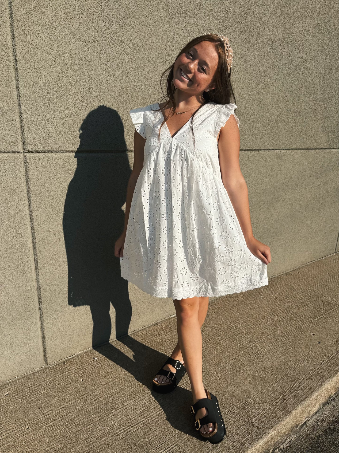 Lacey White Dress