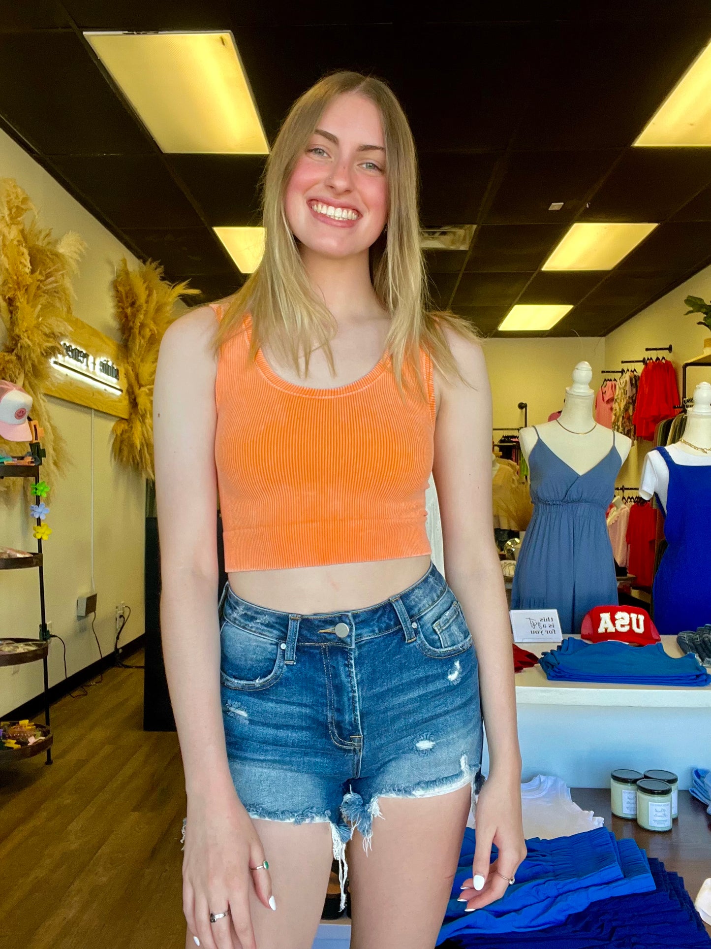 Cropped Summer Time Tank