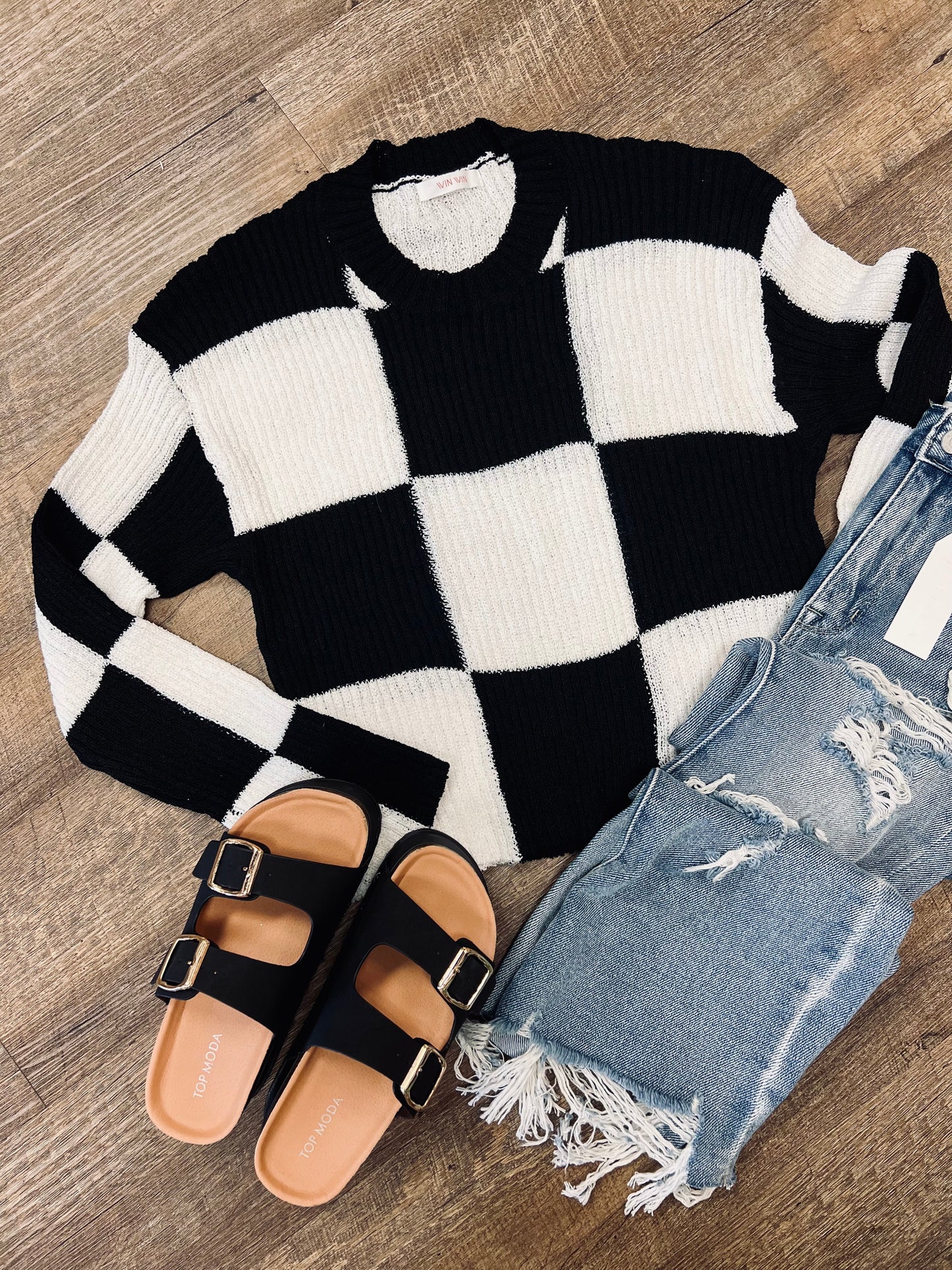 Checkered Sweater